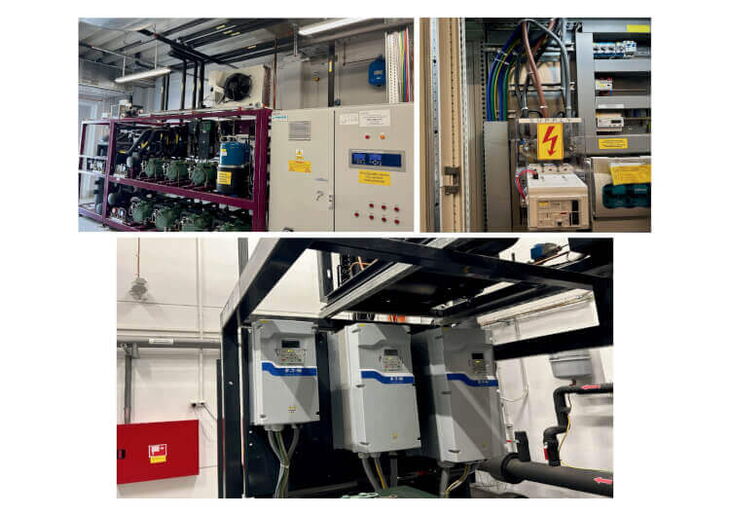 Elektrotechnischer Aufbau einer Gewerbekälteanlage