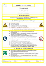 Arbeitsanweisung: Flurförderzeuge