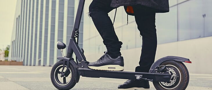 E-Scooter auf dem Betriebsgelände