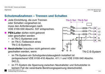 Schutzmaßnahmen: Trennen und Schalten nach DIN VDE 0100-460