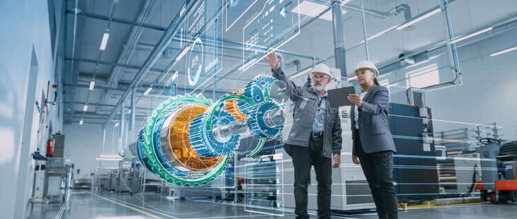 Augmented Reality ist eine Form von Verschmelzung von virtuellen Inhalten mit der realen Welt.