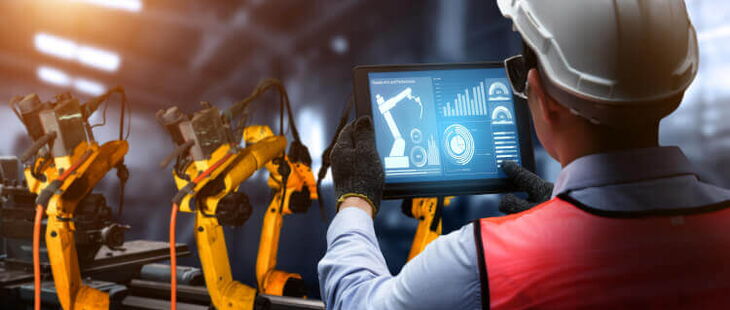 Der Begriff Cobot steht für einen kollaborierenden Roboter.