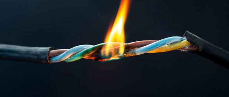 Fehlerströme, auch als dynamische Elektrizität bezeichnet, sind brandgefährlich.