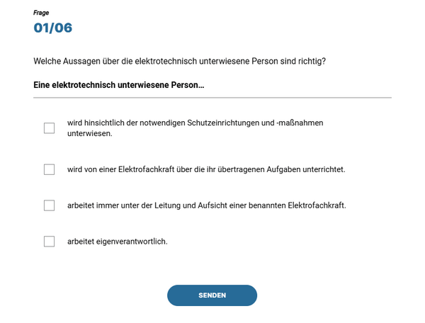 Verständniskontrolle