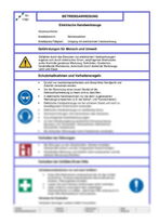 Betriebsanweisung Elektrische Handwerkzeuge