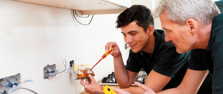 Angehende Elektrofachkräfte müssen viel lernen - zuallerst zum elektrosicheren Arbeiten.
