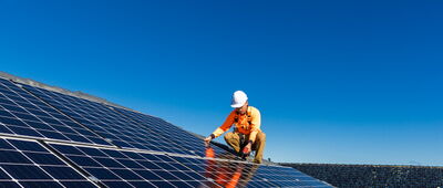 Arbeiten an Photovoltaikanlagen