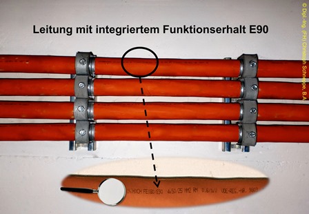 Leitung mit integriertem Funktionserhalt E90