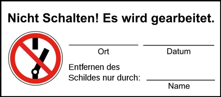 Eine wichtige Schutzmaßnahme ist die ordentliche Kennzeichnung.