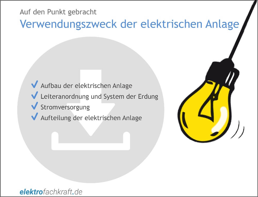 Verwendungszweck der elektrischen Anlage