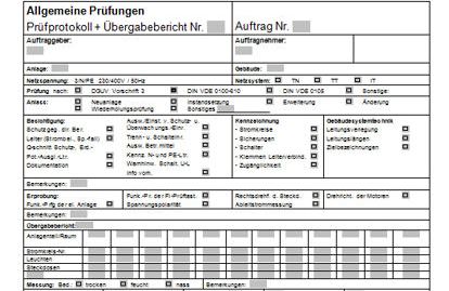 Übergabebericht Und Prüfprotokoll: Dokumentation Der Sicherheitsinspektionen
