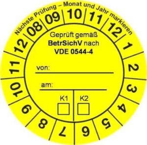 Prüfplakette
