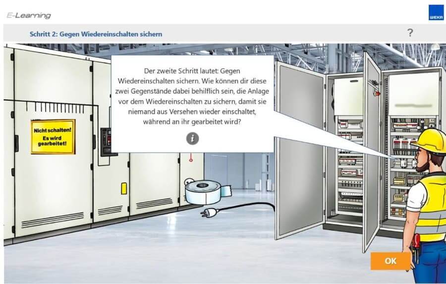 Gegen Wiedereinschalten sichern